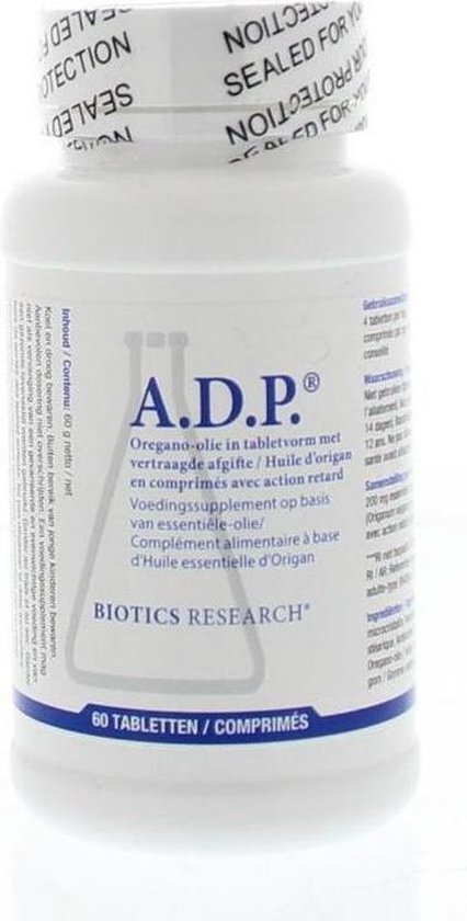Biotics ADP Oregano Emulsie Time Released Tabletten 60st