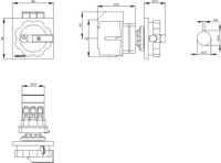 Siemens 3LD30540TK53 Belastbare scheidingsschakelaar Rood, Geel 3-polig 16 mm² 16 A 690 V/AC
