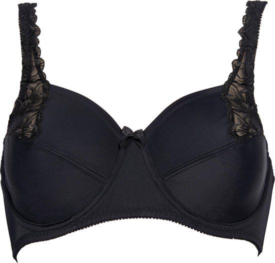 Elbrina Lingerie Elbrina EMBROIDERY Vrouwen Beha - Zwart - Maat 100G
