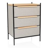 hjh LIVING STUVAR Commode 58 x 39 x 79cm Taupe