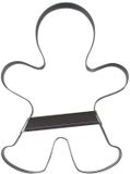 Städter 041332 Peperkoekmannetje Koekjesvorm, Roestvrij Staal, Zilver, 20,5 cm