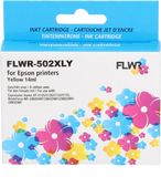 FLWR - 502XL - Geel - XL Cartridge - Geschikt voor Epson