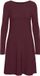 VERO MODA VMNANCY LS BOATNECK DRESS GA EXC Dames Mini jurken Winetasting
