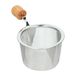 Acier inoxydable Boule à thé avec bouton en bois