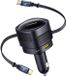 Baseus Chargeur de voiture 90W Pour voiture 2X USB-C 1X USB-A Rapide