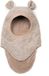 Huttelihut Bonnet Enfants Cagoule Oreilles Laine Camel Melange 0-12 mois
