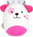 Boppi Kinderrugzak - Puppy (Roze) - Lichtgewicht - Comfortabel - Duurzame Hardcase - 4L