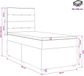vidaXL Boxspringbed met matras Crèmekleurig 90 x 190 cm Stof