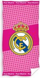 Real Madrid Serviette de plage logo - 70 x 140 cm Rose