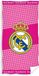 Real Madrid Serviette de plage logo - 70 x 140 cm Rose