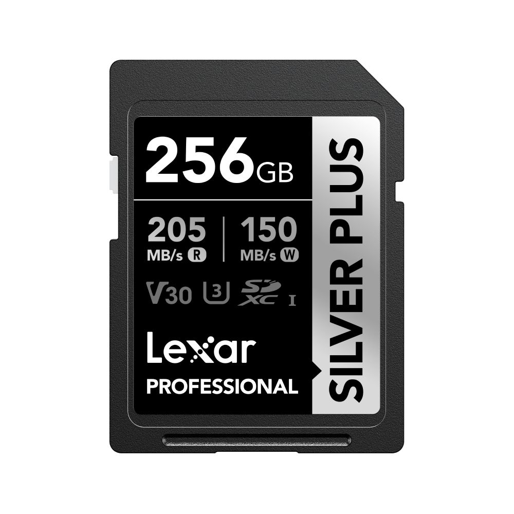 Lexar Professional SILVER PLUS 256GB SDXC UHS-I V60 Memory Card