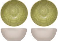 Cosy & Trendy Turbolino bols de soupe - 2 pièces - vert - Ø 14 cm
