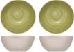 Cosy & Trendy Turbolino bols de soupe - 2 pièces - vert - Ø 14 cm
