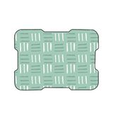 Bonamaison, Digitaal bedrukte muismat, antislip onderkant, voor kantoor en thuis, afmetingen: 22x18 cm