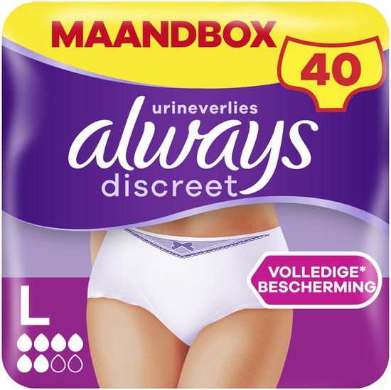 Always Discreet Incontinentiebroekjes - Normal L - 40 stuks