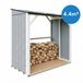 Timbela M984-CAVERN STEEL - LP SmartSide Houtopslag - 2,54 m² - Abri pour bois de chauffage avec ~4,4 m³ de capacité de stockage