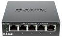 Merkloos Netwerk switch - 5 poorten - Fast Ethernet 10/100 Mbps - Metaal
