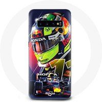 Maniacase Hoesje voor Samsung Galaxy S10 edge Formule 1 Sergio Pérez F1 coureur