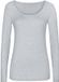 Mey Dames Top Lange Mouwen Serie Cotton Pure Lichtgrijs Melange