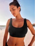 Next - Dames - Halflange bikinitop met beugel in cupmaat DD+ - Zwart
