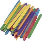 Rayher hobby materialen Rayher hobby Ijslollie stokjes/ijsstokjes/knutselhoutjes - multi kleuren - 216x stuks - 11 x 1 cm - hobby/knutselen
