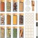 Set de 12 pots à herbes sans marque avec couvercle en bambou et inserts de saupoudrage - 120 ml - Incl. étiquettes et cuillère en bois