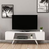 Homemania TV Stand, Melamine Spaanplaat, Wit