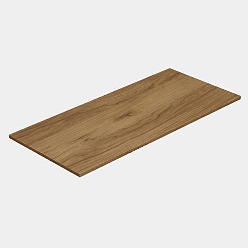 Baikal Werkblad van hout voor badkamer, melamine, 16 mm, combineerbaar met modulair meubelstuk - 8422325582870