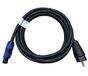 NWP PowerCON Stroomkabel 5 m blauw naar Schuko stekker 230V - 3x2,5mm² - rubberen kabel - NAC3FXXA-W-L Power-In (blauw)