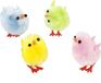Merkloos / Sans marque Creativ Company B.V. Paaskuikentjes - 12x stuks - gekleurde kuikentjes - pastel - 3 cm - chenille - Paasversiering