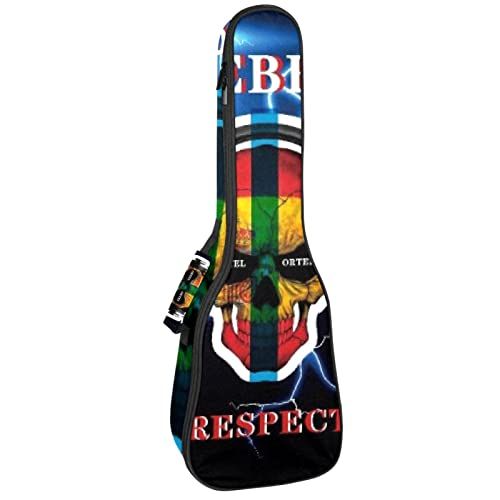 Mersov Tenor Ukulele Gigbag Waterdichte Ukelele Case Gewatteerde Rugzak, Geweldig voor Sopraan Concert (21/23/24") Skull Print