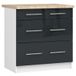 AKORD Furniture Factory KS0POLIBIAGRAFPOL3S015 armoire de rangement pour cuisine et salle à manger