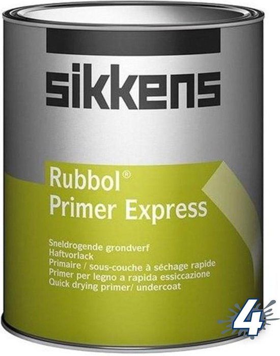 Sikkens Rubbol Primer Express - Wit - 2.5L - Buitenverf - Mat - 20 jaar garantie