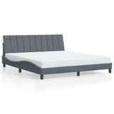 VidaXL Bedframe 180x200 cm Donkergrijs