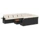 VidaXL 11-delige Loungeset met kussens, poly rattan, zwart