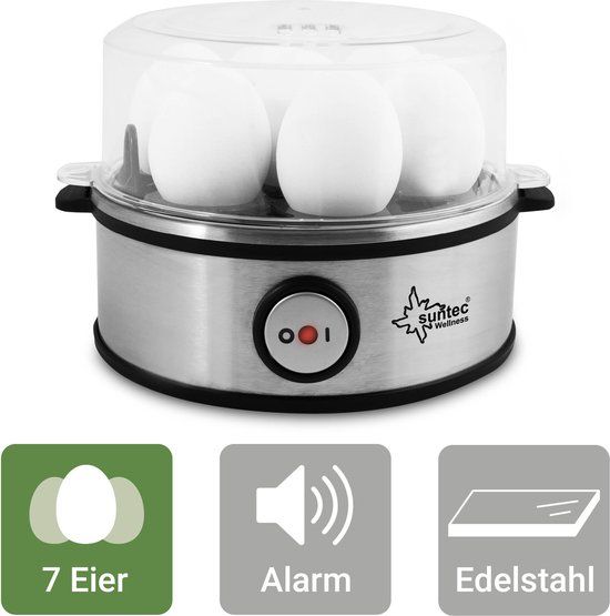 SUNTEC EGG-8564 Design Eierkoker - 7 eieren - RVS - Automatische uitschakeling
