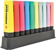 STABILO BOSS Original & Pastel Markeerstiften Bureau Set - 10dlg.