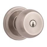 Brinks Home Security 23001-119 Stafford Style Push Pull Rotate Door Knob, Satin Nickel