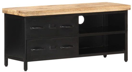 vidaXL Tv-meubel 90x30x41 cm ruw mangohout