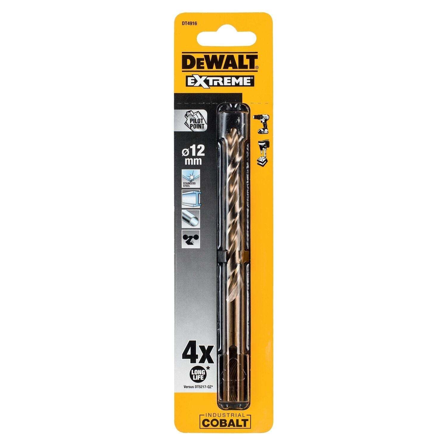 DeWALT DT4916 Industrial Cobalt Boor HSS  12.0mm