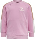 Hummel Hmlanju Sweater 214063 Kindersweater Rosa Katoen Lange Mouw Ronde Hals Drukknopen Regular Fit
