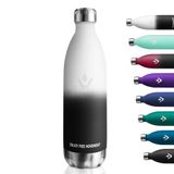 Drinkfles van roestvrij staal, 1 l, lekvrije drinkfles, BPA-vrije thermosfles, thermosfles voor kinderen, volwassenen, meisjes, school, sport, wandelen, kamperen, reizen