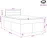 vidaXL Lit plateforme avec matelas Gris clair 120 x 200 cm Tissu