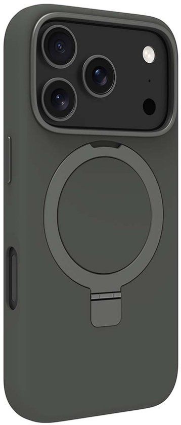 dbramante1928, Hoesje geschikt voor iPhone 17 Pro - Roskilde Kickstand MagSafe met Ring Standaard, Woudgroen