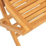 vidaXL 5-delige tuinset massief teakhout