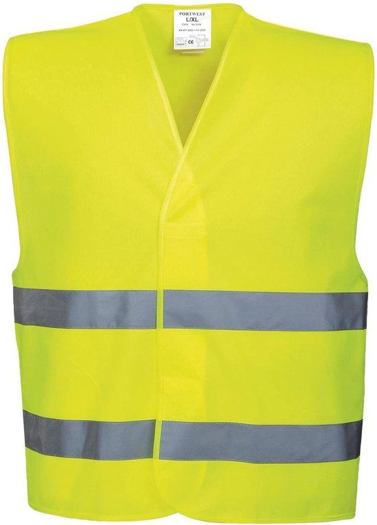 Portwest C474 Hi-Vis Twee Band Vest - Geel - S/M
