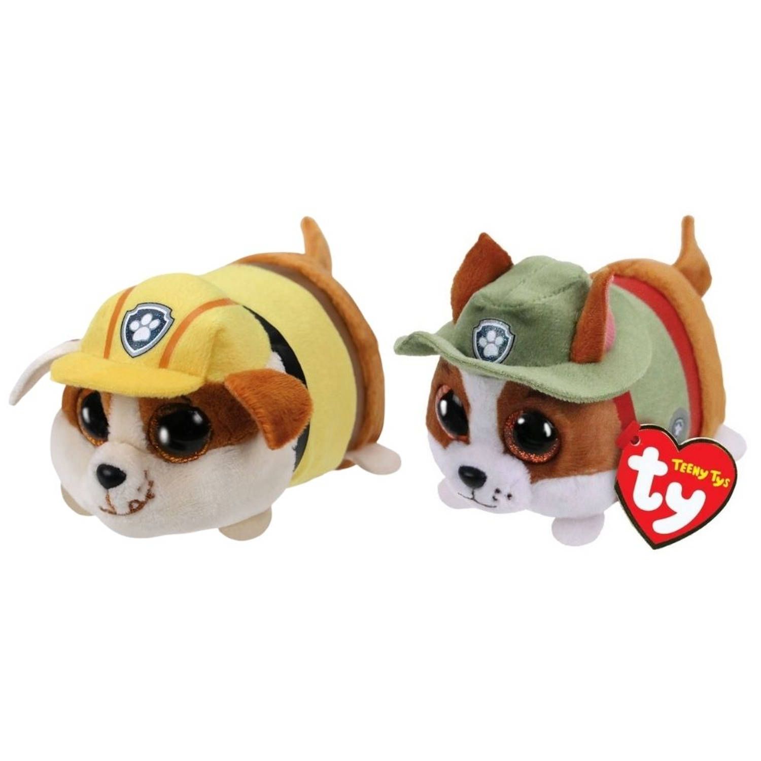 TY - Knuffel - Teeny Paw Patrol - Rubble & Tracker - Meerkleurig