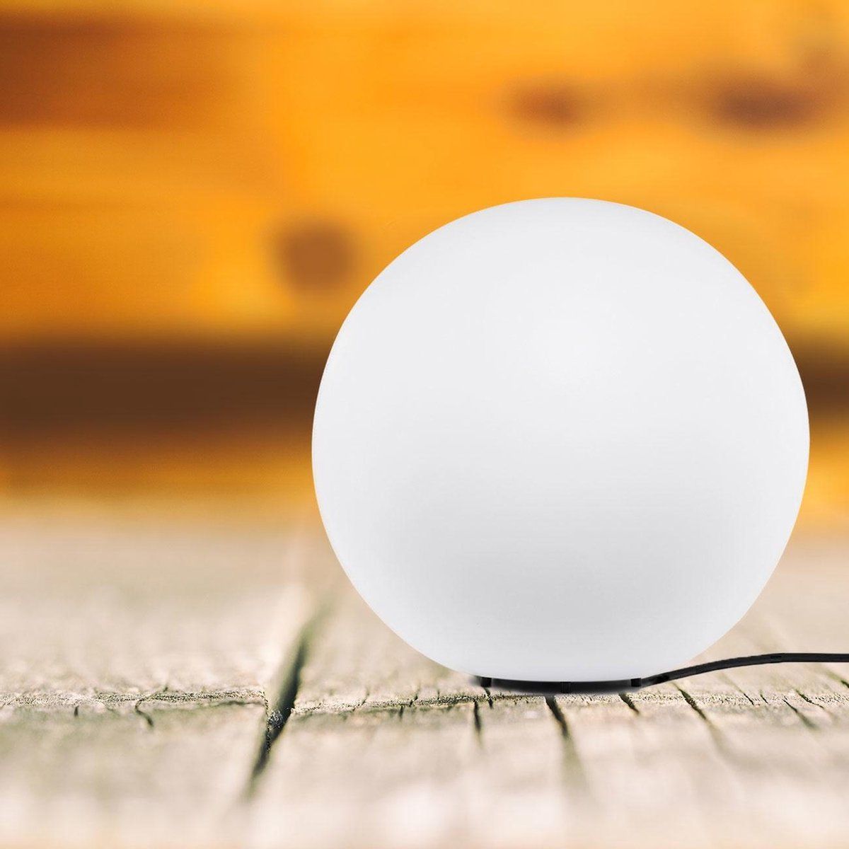 Ylumen Buitenlamp Globe Ø 50 cm wit | Kunststof | E27 | Wit