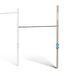 HUDORA Vario Uitbreidingsset, 7-voudig in hoogte verstelbare uitbreidingsmodule voor kinderen en volwassenen, aanvullende gymnastiekstang van roestvrij staal, belastbare outdoor fitnessstang voor