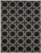 Safavieh Amherst Collection Geometrisch laagpolig tapijt, antraciet en ivoor, 152 x 244 cm